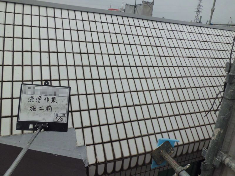 洗浄前の様子の写真